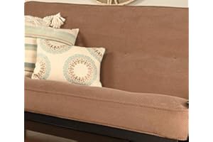 FUTONX Full Size - Futon Cover Only - Pacific Super Plush Fabric Premium Collection Fits 6-8 inch Futons Mattress (Peru Brown)