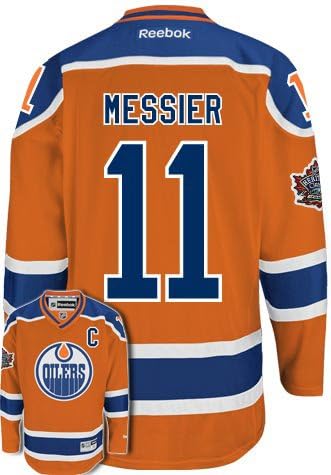 Mark Messier Edmonton Oilers Heritage Classic Reebok Premier Jersey NHL