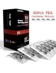 Aurora Cartridges Tattoo Needle 3RL 5RL 7RL 9RL 11RL (50 pcs Mix)