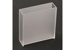 Vasiumic 2 Pack Quartz Cuvette 50mm Light Path with Lid, 2 Transparent Sides 751/722 Spectrophotometer, UV- Cell 190-2500nm, 
