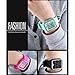 Women’s Sport Digital Watch, Big Face Square, Waterproof and Multifunctional Watch - Soft Silicone Strap - Easy-to-Read Numbers – Water and Shock Resistant (Rose red, Pink)