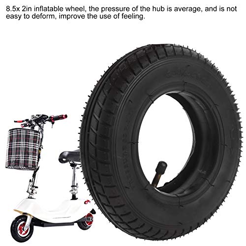 Vervanging van voor/Achter Rubberen Bandenwiel voor Elektrische Scooter, 8.5x2 Inch Band Scooter Wielen, Luchtband… - Image 6