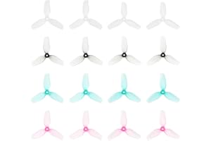BETAFPV 16pcs HQ 31mm Ultralight 3-Blade Propellers with 1.0mm Shaft Hole Compatible for 0702SE 23000KV Brushless Motor, FPV Racing Drone Like Air65 Brushless Drone Metor65 Brushless Quadcopter