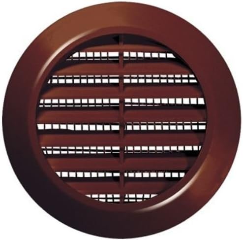 Awenta Ventilation Grille 60mm Round Brown Insect Net Exhaust Supply Air T74