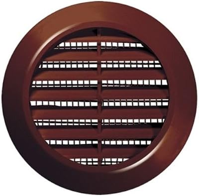 Awenta Ventilation Grille 60mm Round Brown Insect Net Exhaust Supply Air T74