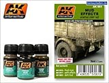 Mud Effects Enamel Paint Set (16, 17, 23) AK Interactive
