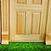 12th Doll House Miniature DIY Front Exterior Wooden Door 6-Panel