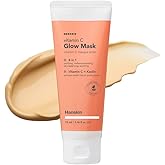 Hanskin Vitamin C Glow Mask – Korean Clay Mask for Glowing, Balanced Skin | Radiance-Boosting, Hydrating & Pore-Purifying Wash-Off Facial Mask with Ascorbic Acid & Kaolin | K-Beauty | 2.36 fl oz