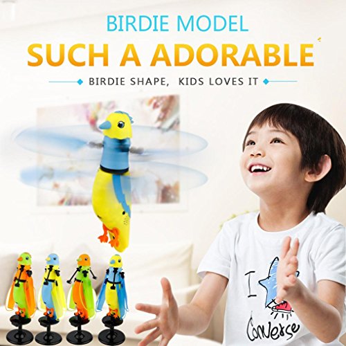 Besde Toy | Helicopter |Induction Bird | Sound Flying Toy Gift | LED Barking |Sensing ToyToy (yellow, Induction Birdie)