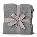 BATTILO HOME Grey Throw Blanket
