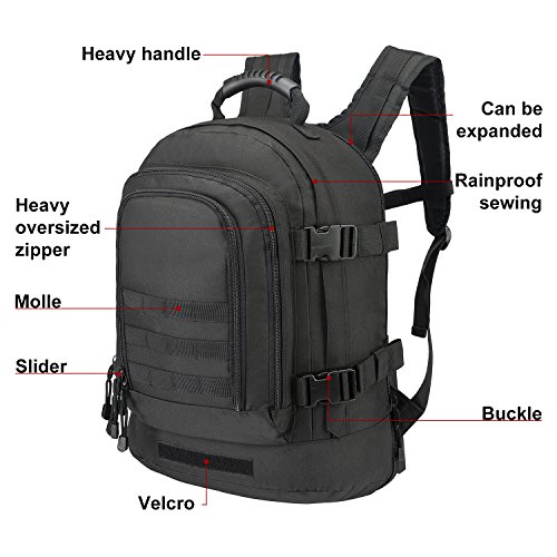 Expandable Adjustable Backpack With Waist Strap 3964 L Large 3 Day