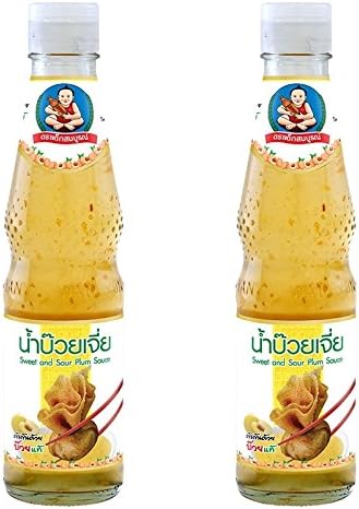 Sweet Plum Sauce (Pack of 2 X 12.34 Oz) Deksomboon Brand, Product of Thailand Ship with Tracking Number