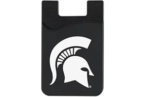 OTM Essentials Michigan State University Faux Leather Phone Wallet Sleeves, Sleek Magnetic Phone Wallet Case, Lightweight Accessories for Phones, Classic