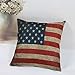 Ikevan Vintage Square American Flag Pillow Case Sofa Waist Throw Cushion Cover Home Decor(18