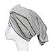 TANCANO Microfiber Towel for Curly Hair Large Anti Frizz Super Absorbent Hair Towel 23.6''x47'' Fast Hair Drying Towel Hair Wrap for Bath Spa Facial Makeup, Gray
