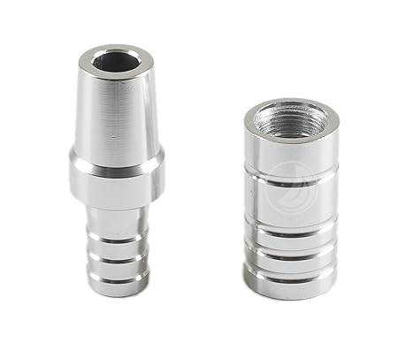 Amy Deluxe Aluminium Schlauchadapter 18/8 - Alu | Adapter für Shisha Silikonschlauch