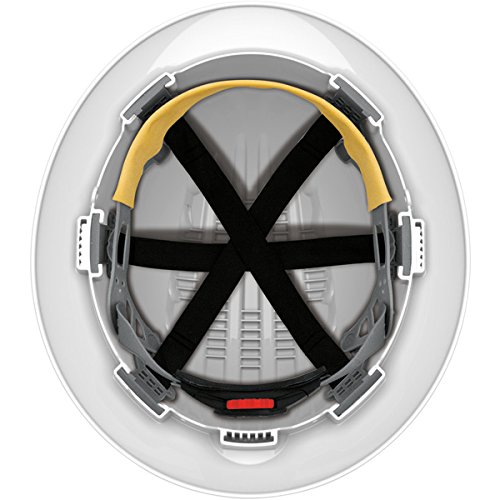 Safety Works Pro Hard Hat, Vented, White, 6-Point Wheel Ratchet Suspension - Thumbnail 2
