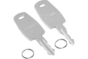 SMILERAY TSA 002 TSA 007 Keys，2 TSA007 TSA002 Master Luggage Lock Keys Compatible with Luggage Suitcase Password Locks Copper