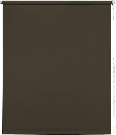 New Edge Blinds Thermal Blackout Roller Blind Chocolate 60cm x 165cm