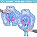 Waitiee Baby Free Swimming Inflatable Swimming Float Ring Children Waist Inflatable Floats Swimming Pool Toys for Bathtub and Pools Swim Trainer of 6-30month (Purple, Large)