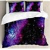 51Kk1q7IE2L. SS100 Ambesonne-Space-Duvet-Cover-Set-Nebula-Dark-Galaxy-with-Luminous-Stars-and-Cosmic-Rays-Astronomy-Explore-Theme-Decorative-3-Piece-Bedding-Set-with-2-Pillow-Shams-King-Size-Purple-Blue