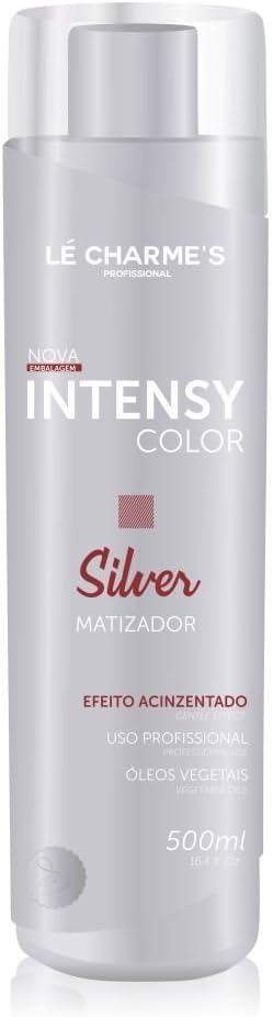 Linha Matizadores Le Charmes Cosmeticos - Intensy Color Silver 500 Ml - (Le Charmes Cosmeticos Brassiness Control Collection - Intensy Color Silver 16.9 Fl Oz)