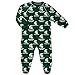 NCAA Michigan State Spartans Newborn & Infant Raglan Zip Up Coverall, Hunter Green, 3-6 Months