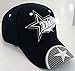 Dallas Men's 2X Star Netting Adjustable Baseball Cap (Navy/White Button)