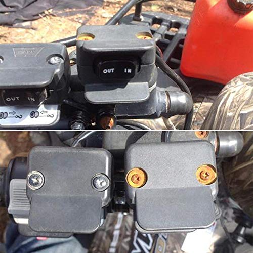 12V Winch Rocker Thumb Switch with Mounting Bracket Handlebar Control