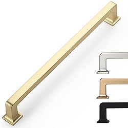 9BUILD 6 Pack 7.5 Inch Cabinet Handles Brushed