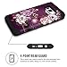 Hocase Galaxy S8 Case, Heavy Duty Shockproof Protection Soft Silicone Rubber Bumper+Hard Plastic Hybrid Dual Layer Protective Case for Samsung Galaxy S8 (SM-G950U) 2017 - Burgundy Flowers