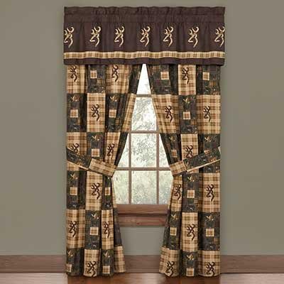 Amazon Com Browning Country Window Valance Drape Set Rustic