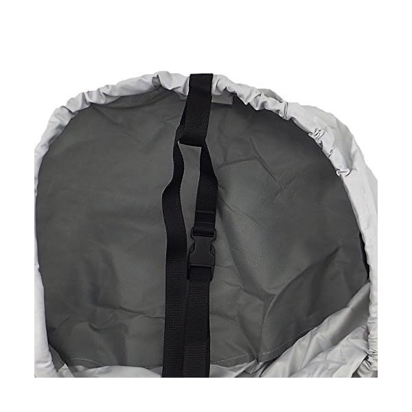 MSC-Heavy-Duty-300D-Marine-Grade-Polyester-Canvas-Trailerable-Waterproof-Boat-Cover-GrayFits-V-HullTri-Hull-Runabout-Boat-CoverFull-Size-Boat-Cover