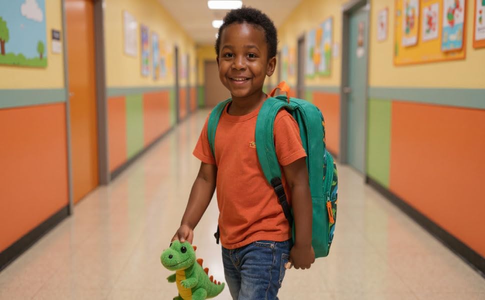 Trail maker 15 Inch Kids Backpacks for Boys & Girls | Preschool, Kindergarten, Elementary School Backpacks with Adjustable, Padded Straps (Prehistoric Pals)