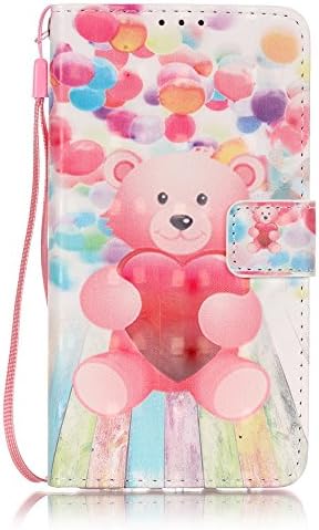 Case For Hawei P9 Lite (not for Huawei P9),Ramidy Love Bear Premiun PU Leather Stand Flip [Magnetic Closure] Wallet Protectiove Skin Case Cover With Card Slots For Huawei P9 Lite (not for Huawei P9)
