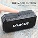 Waterproof Bluetooth Speaker IPX5, LOBKIN Portable Wireless Stereo Speaker with Built-in Mic, Support TF Card Slot/U Disk, Dual-Driver Outdoor Speaker for Pool, Beach, Travel, Party