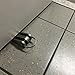 SleekStopper Decorative Stainless Steel Door Stopper with Rubber Treads and Metal Handle
