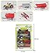 AITING Metal Die Cast Farm Tractor Cars Toys Play Vehicle Set - Disc Plow, Water Tank, Wagon, Dump Trailer