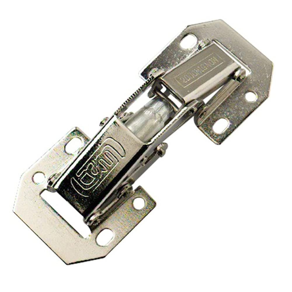 Merriway BH04920 (12 Pcs) Easy-On Kitchen Cabinet Wardrobe Hinges, Zinc Plated, Inset 90 Degree - Pack of 12 Pieces