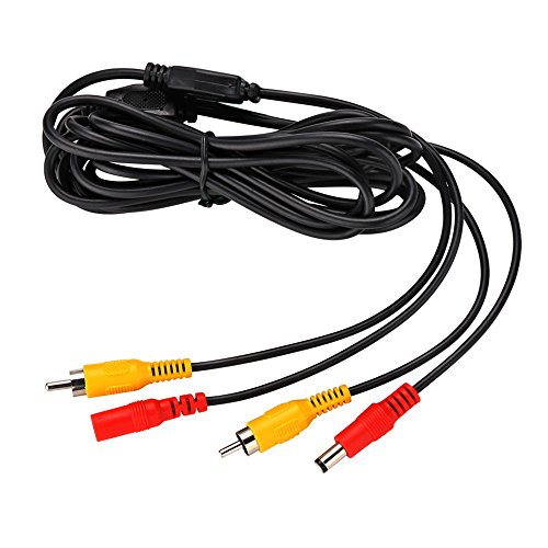 REARMASTER RCA DC Power Audio Video AV Extension Cable for CCTV Security Car Tuck Bus Trailer Reverse Backup Camera 7 Meter/22.97Ft