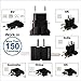 ROAD WARRIOR Universal Travel Plug Adapter Europe/UK/Australia/USA/India/China Compact Does Not Convert Voltage RW101BK Black