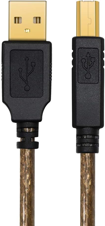 Yeung Qee Printer Cable 3m, High Speed USB Printer Cable 3m USB 2.0 Type A Male to Type B Male Scanner Cord for HP Canon - Image 3