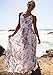 Floerns Women's Floral Backless Chiffon Maxi Beach Dress Pink M