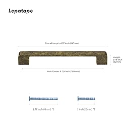 Lepatape 25 Pack Cabinet Pulls Antique Brass