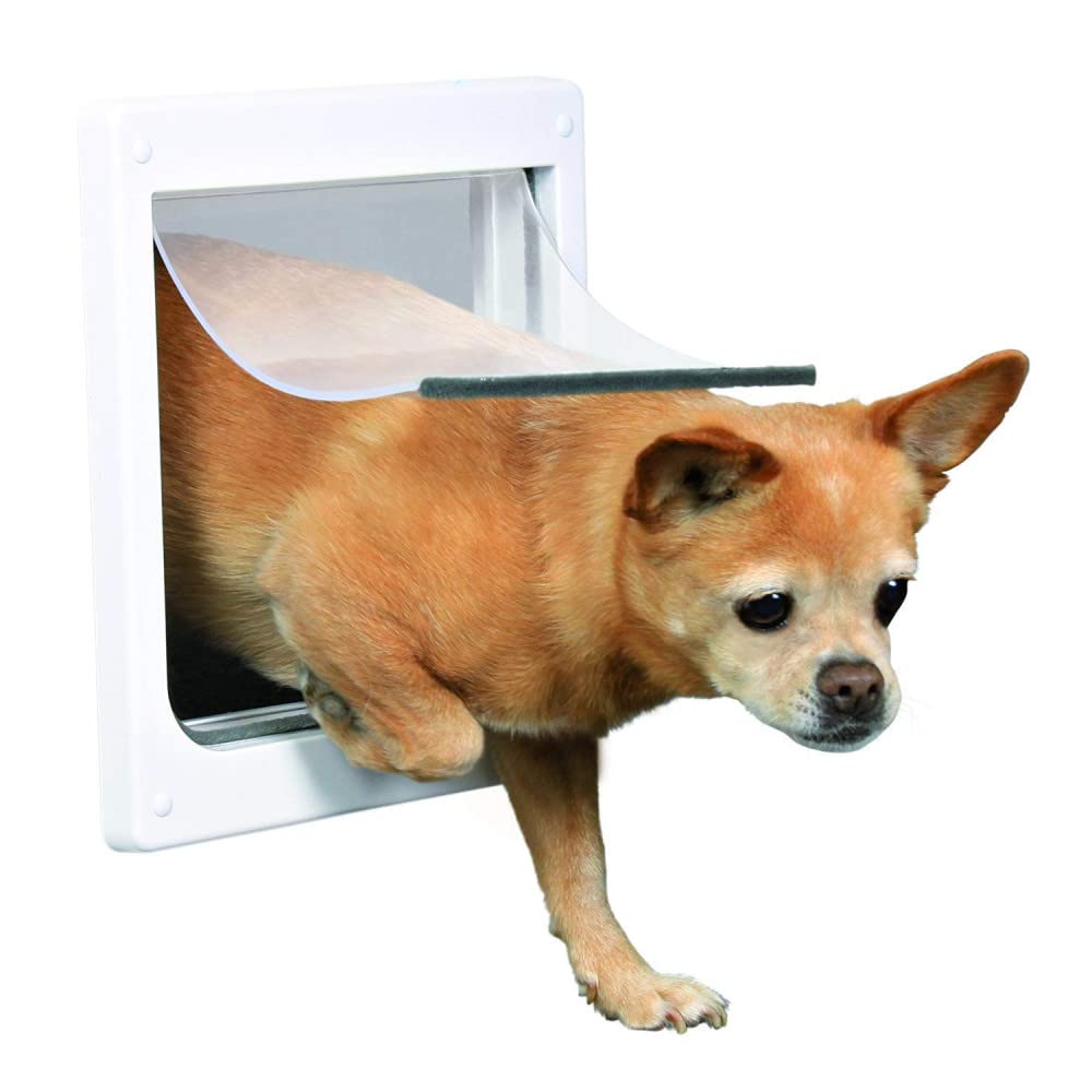 TRIXIE 2-Way Dog Flap, 25 x 29 cm, White