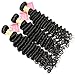 Brazilian Deep Wave 3 Bundles Human Hair (10 12 14) 8A Unprocessed Brazilian Virgin Hair Deep Wave Weave Bundles Natural Black