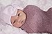 Melondipity Newborn Hospital Hat White - 2 ply Hospital Fabric - Infant Baby Hat Cap with Big Cute Bow Beanie