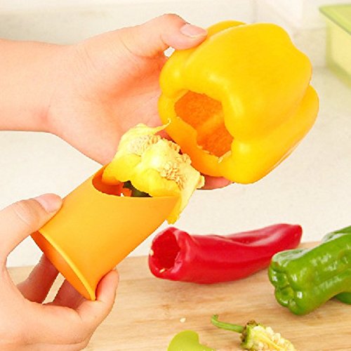 Honfitat Pepper Tomato Coring Tool - Plastic Blade, Polypropylene Handle - Kitchen Gadget