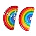 LetsFunny Inflatable Rainbow Pool Float, Large Outdoor Swimming Pool Inflatable Float for adults