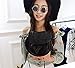 Leegoal(TM) Lovely Cute Mini Girl PU Leather Adjustable Soft Front Pocket Crossbody Bag (Black)